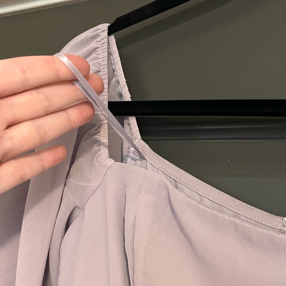 NEW ASTR Lucinda Square Neck Long Sleeve Maxi Dress in Dusty Lavender S - Picture 11 of 14